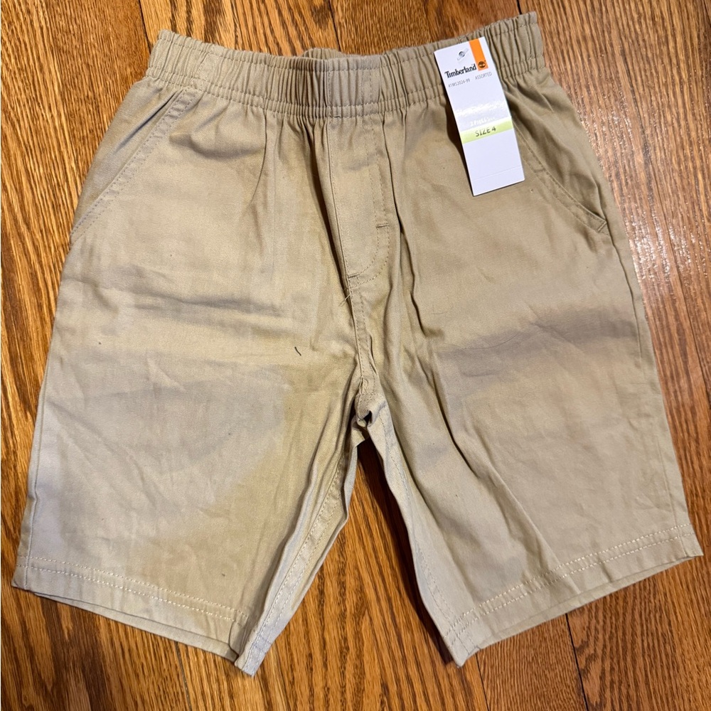 NWT- Timberland Tan Relaxed Fit Shorts 4T